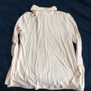 J. Crew light pink turtleneck shirt